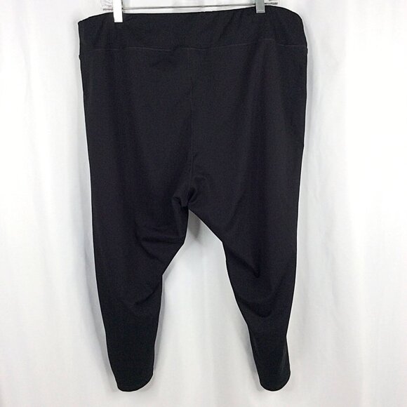 JMS Just My Size Active Capri Pants Womens Plus 3X 22W-24W Black Pull On Stretch - Picture 2 of 7